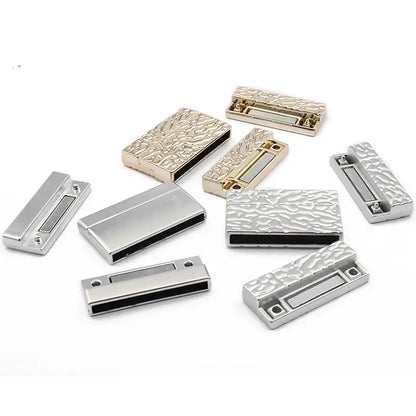 3 Sets Alloy Flat Magnetic Clasp Connectors for DIY Jewelry Making