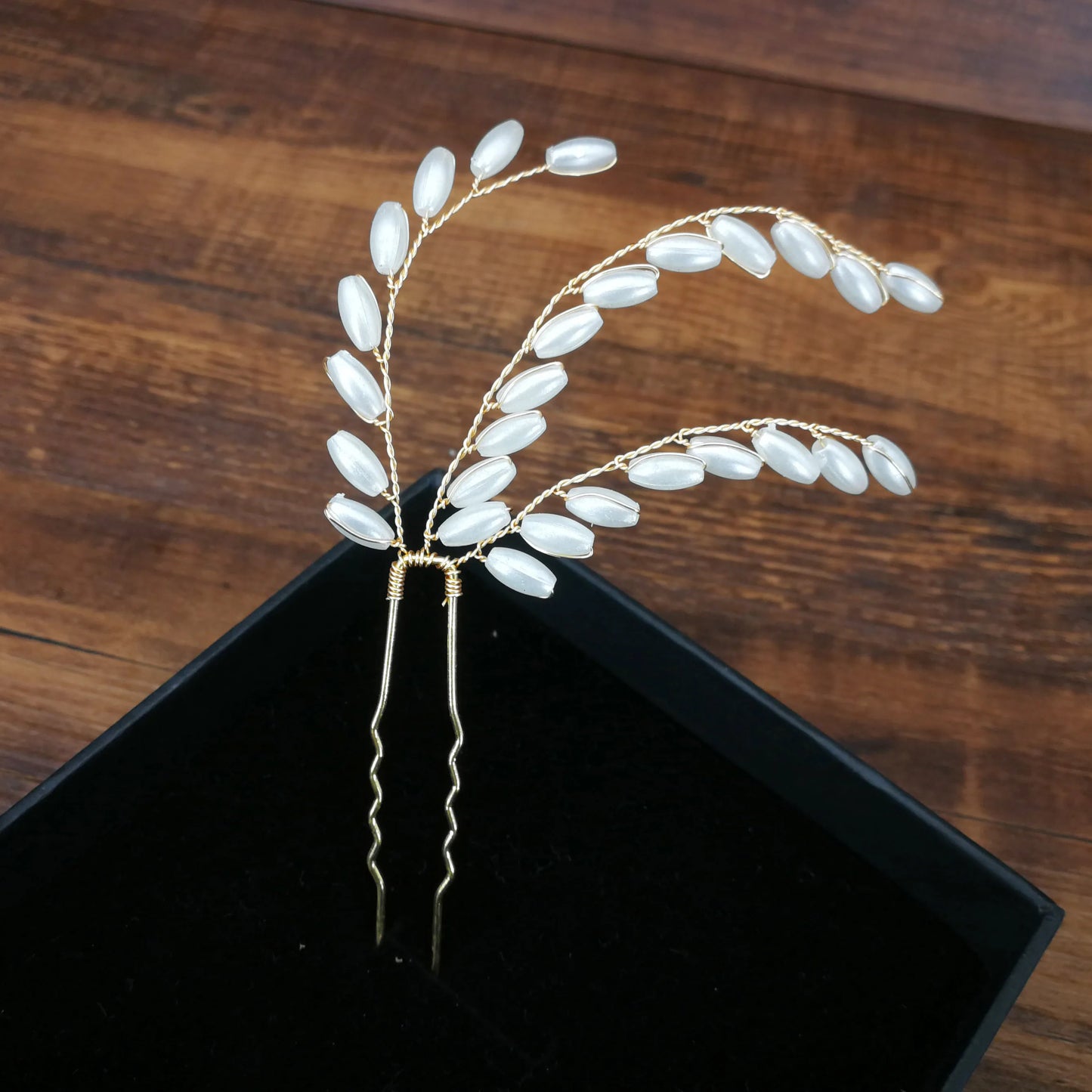 Elegant Pearl Bridal Hair Pin U-Shaped Barrette Clip for Wedding and Party Styles