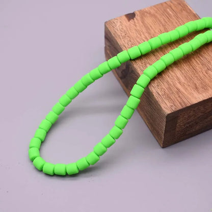 Vibrant Polymer Clay Tube Spacer Beads for DIY Jewelry and Bracelets