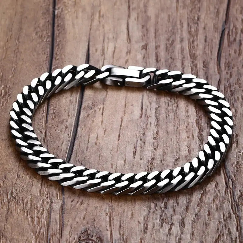 Vnox Vintage Men's Bracelet Set Retro Stainless Steel Gothic Jewelry BR-475-1