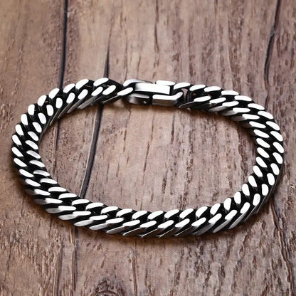 Vnox Vintage Men's Bracelet Set Retro Stainless Steel Gothic Jewelry BR-475-1