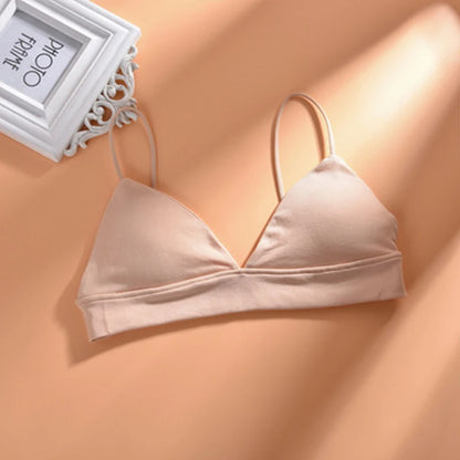 Summer Women French Triangle Seamless Wireless Bralette