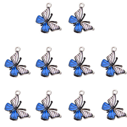 Vibrant Butterfly Resin Charms Set for DIY Women's Dangle Earrings Jewelry Making