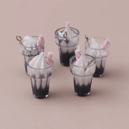 Charming 3D Resin Ice Cream Pendants for DIY Jewelry Creations