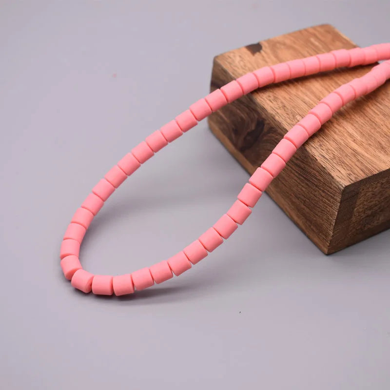 Vibrant Polymer Clay Tube Spacer Beads for DIY Jewelry and Bracelets