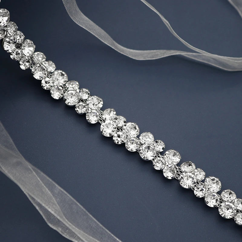 Miallo Bridal Rhinestone Belt - Top-Rated Crystal Sash for Weddings & Prom