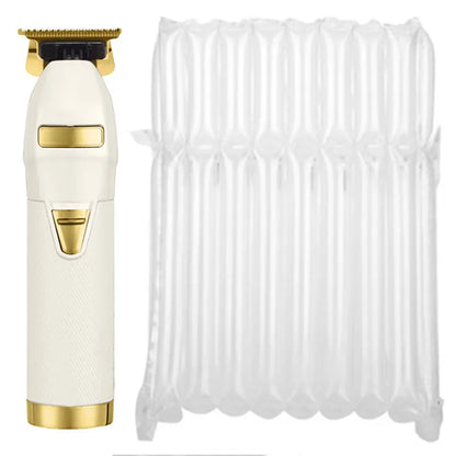 Zero Gaped Professional Titanium Alloy Hair Clipper Rechargeable Barber Trimmer for Men Fast Charging Wet and Dry Haircuts