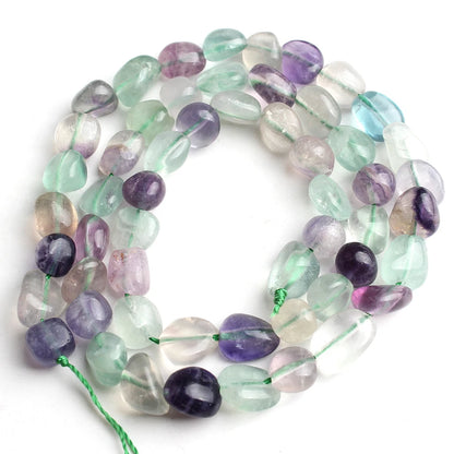 Vibrant Mixed Color Irregular Gemstone Beads for DIY Jewelry Crafting 15-Inch Strand