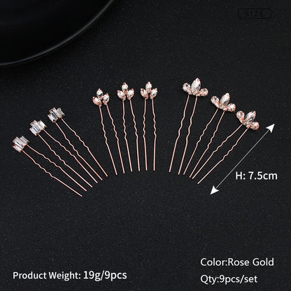Miallo Bridal Hair Accessories - Top-Rated Rhinestone & Pearl Hair Pins for Brides HS-J4725