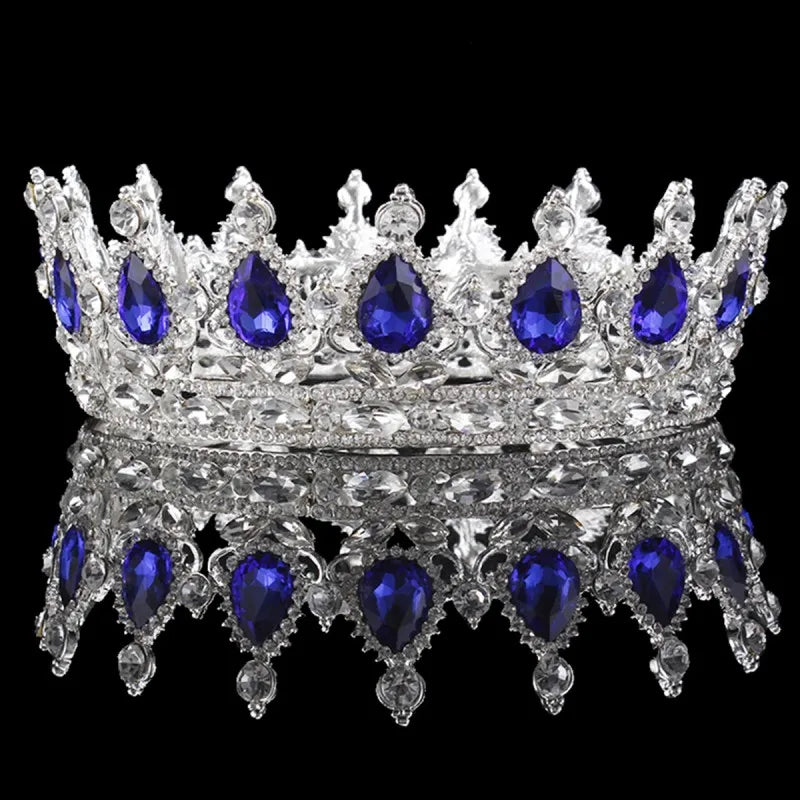 Elegant Royal Pink Crystal Bridal Tiara Crown for Weddings and Pageants