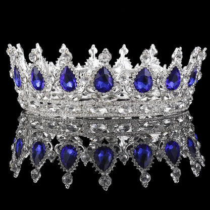 Elegant Royal Pink Crystal Bridal Tiara Crown for Weddings and Pageants