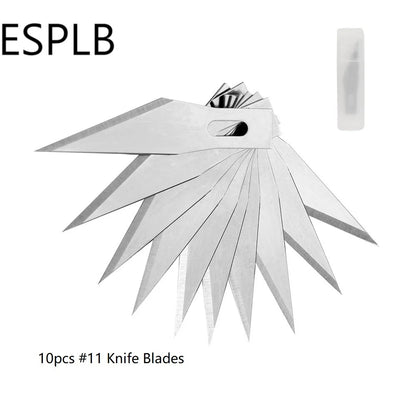 Clearance_20pcs #11 stainless steel knife blades for precision engraving and wood carving from ESPLB.
