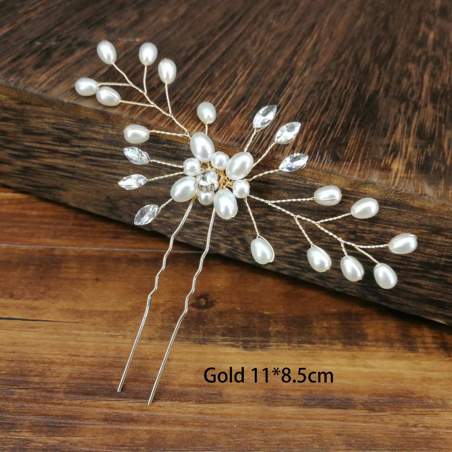Elegant Pearl Bridal Hair Pin U-Shaped Barrette Clip for Wedding and Party Styles