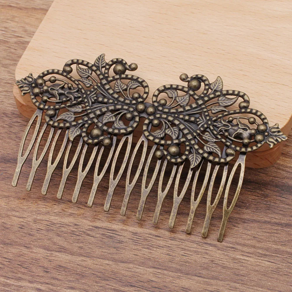 REGELIN Vintage 14 Teeth Flower Motif Hair Comb - Top-Rated Hair Jewelry for Women