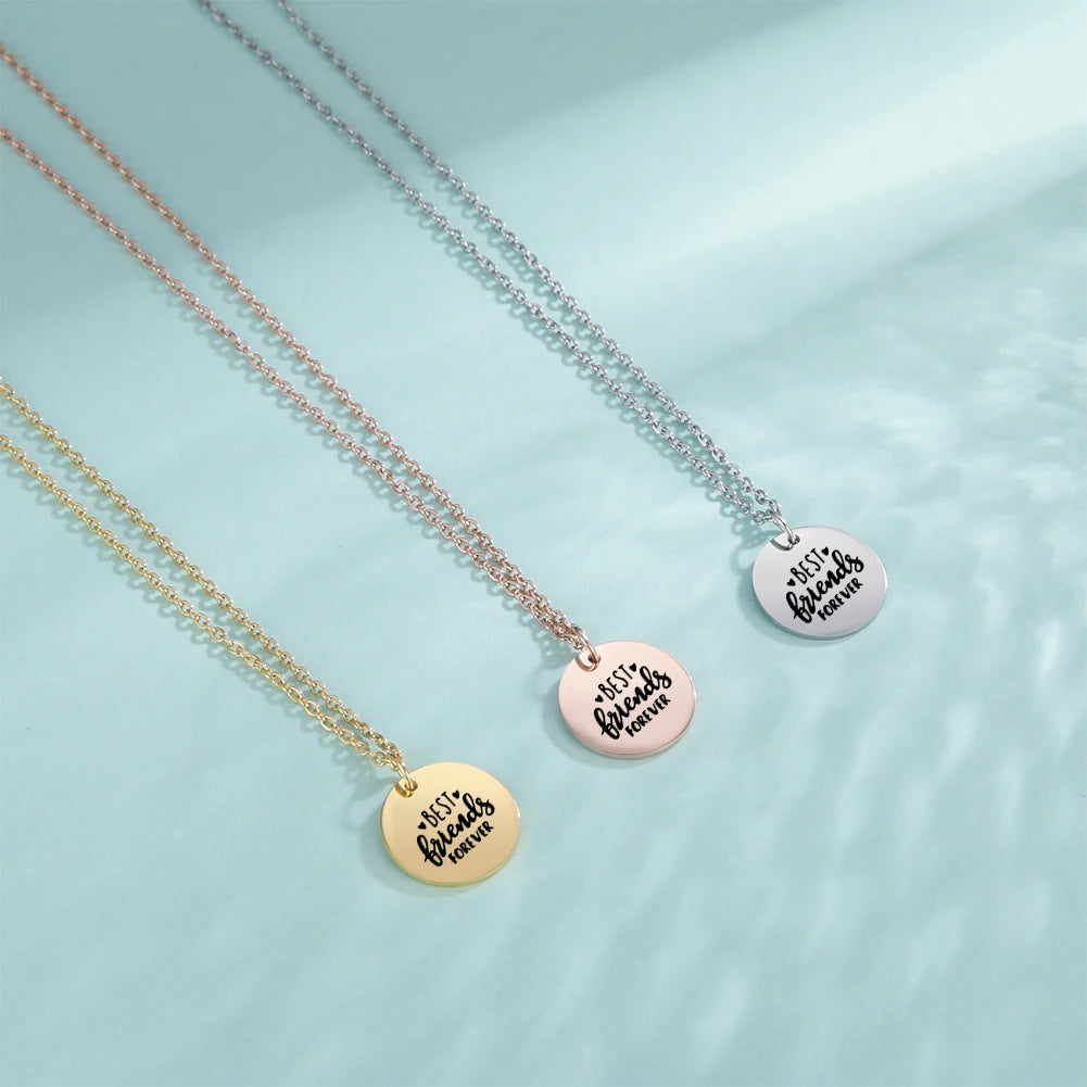 Cazador Stainless Steel Round Pendant Necklace for Women - Elegant Faith and Love Jewelry Gift 2025