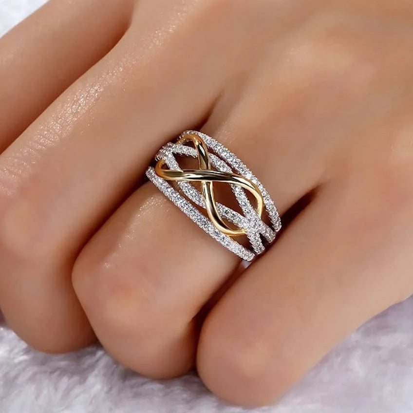 Infinity Love Ring 925 Sterling Silver Bowknot Eternity Jewelry for Women Top Rated Customer Favorite 5
