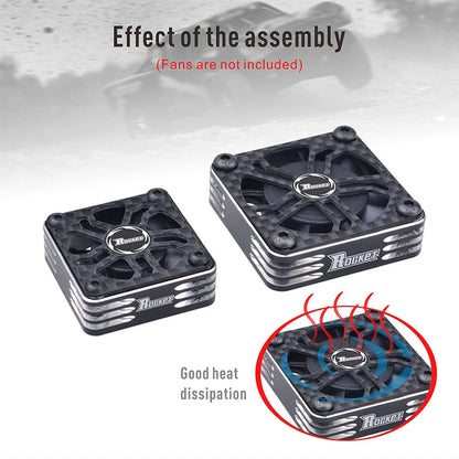 Rocket Carbon Cooling Fan Cover 40x40MM 30x30MM RC Protection