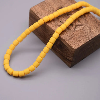 Vibrant Polymer Clay Tube Spacer Beads for DIY Jewelry and Bracelets