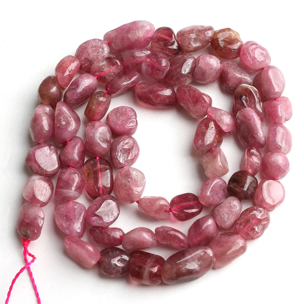 Vibrant Mixed Color Irregular Gemstone Beads for DIY Jewelry Crafting 15-Inch Strand