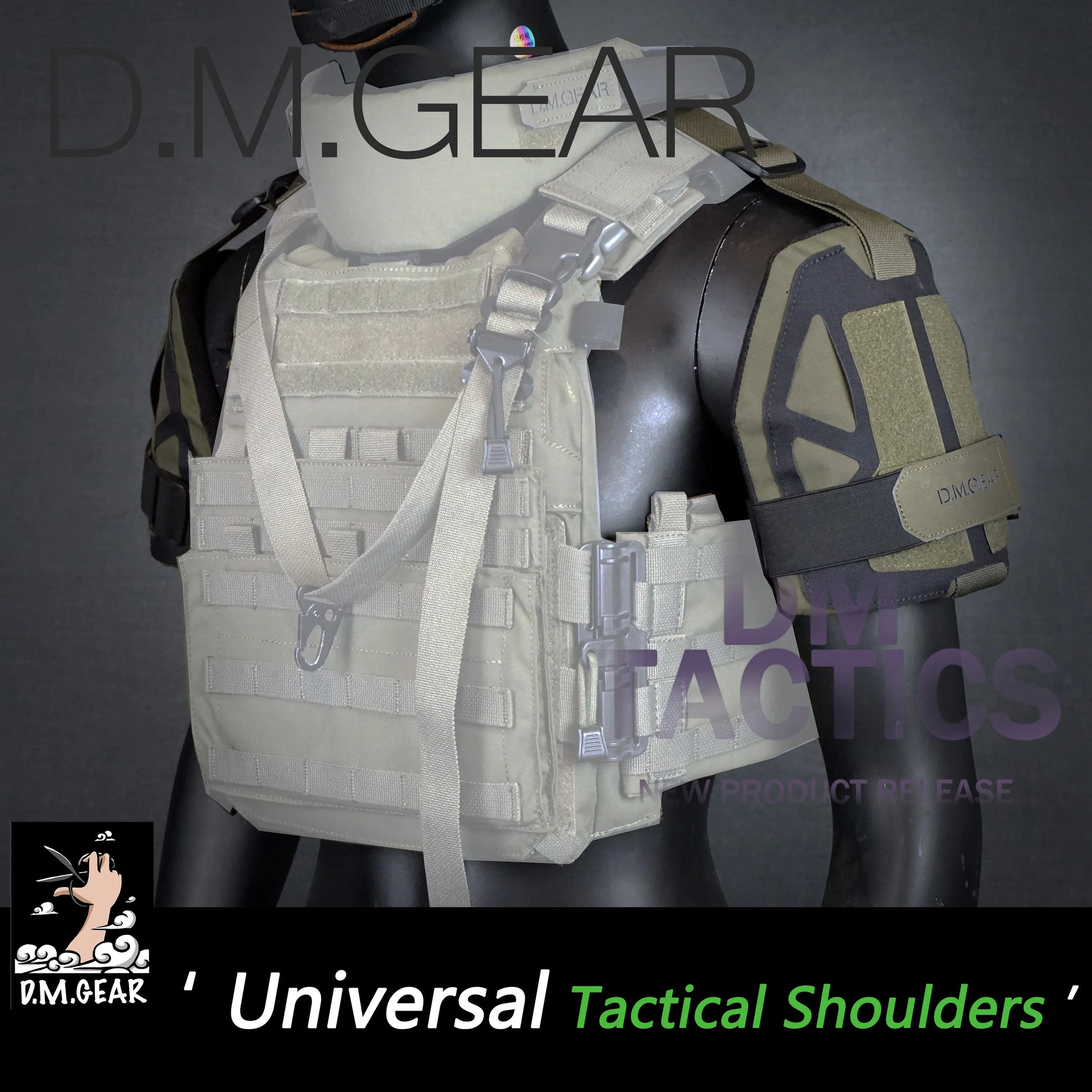 DMGear Shoulder Armor Tactical Hunting Gear Vest Accessory