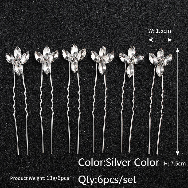 Miallo Bridal Hair Accessories - Top-Rated Rhinestone & Pearl Hair Pins for Brides HS-J4719
