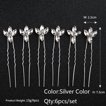 Miallo Bridal Hair Accessories - Top-Rated Rhinestone & Pearl Hair Pins for Brides HS-J4719