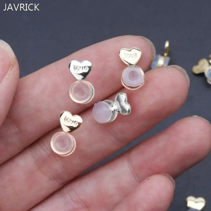 10Pcs Heart Love Magic Adjustable Earring Lifters Support Set