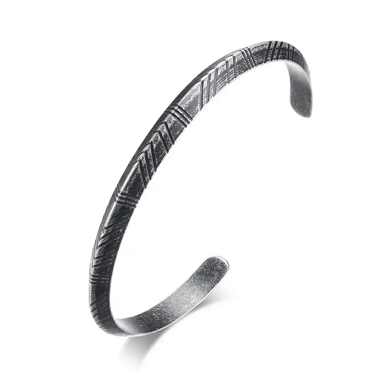 Vnox Vintage Men's Bracelet Set Retro Stainless Steel Gothic Jewelry B-285GR
