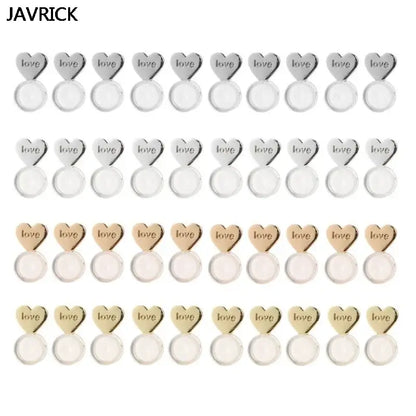 10Pcs Heart Love Magic Adjustable Earring Lifters Support Set