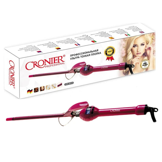 Max 980 Degrees Fahrenheit Professional Hair Curler Tongs with LCD Digital Display and Safety Features for Gorgeous Waves