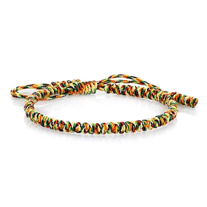 Vibrant Multi Color Lucky Braided Bracelets Unisex Handmade Adjustable Tibetan Charm Jewelry Gifts