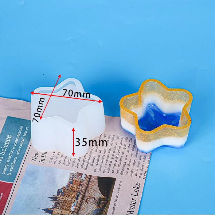 Heart Shape Silicone Jewelry Casting Mold for DIY Crafting and Accessories