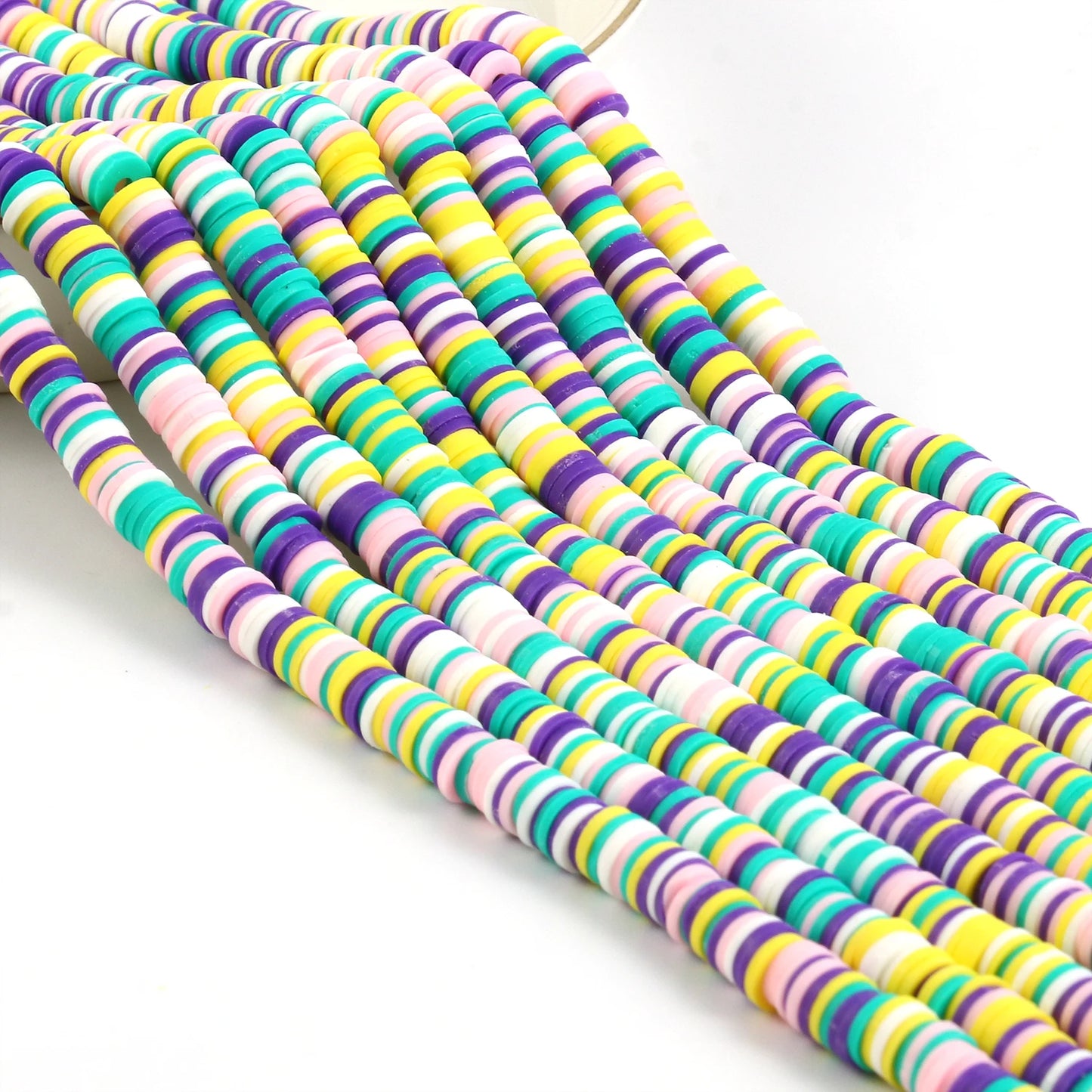 Vibrant 320-Piece Polymer Clay Beads Set for DIY Jewelry Crafting
