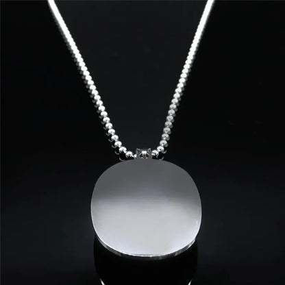 Stainless Steel Lapis Lazuli Long Bohemia Charm Necklace for Unisex Fashion Jewelry