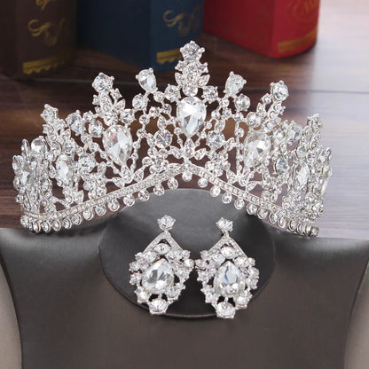 Baroque Crystal Water Drop Bridal Jewelry Set - Top-Rated Rhinestone Tiara, Necklace & Earring Gift for Brides