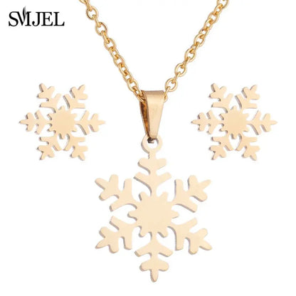 Elegant Stainless Steel Animal Necklace for Women - Rabbit Charm and Paw Print Design