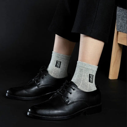 20 Pairs Men’s Cotton Breathable Crew Socks Sweat Absorbent Deodorant Business Casual Socks Gift Set
