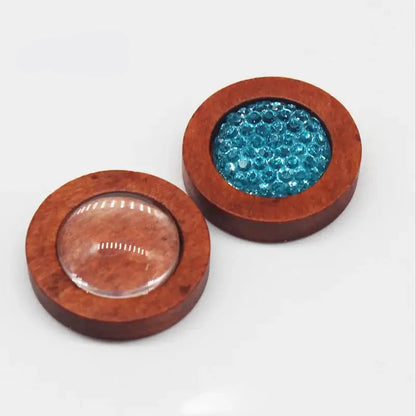 Regelin 10pcs Wood Cabochon Base 12-30mm Pendants for DIY Jewelry Crafting