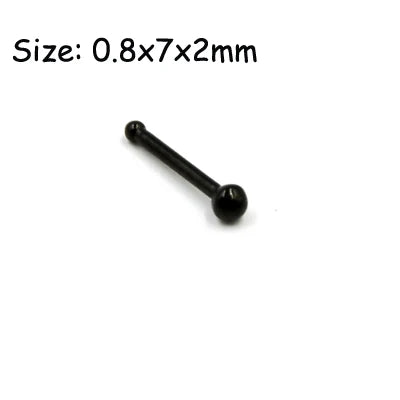 Unisex Surgical Steel Hoop and Stud Piercing Ring for Ear, Nose, and Lip