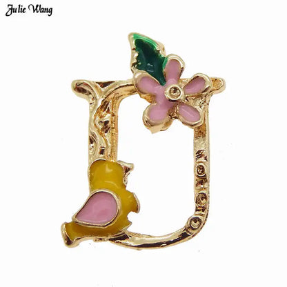 GraceAngie Gold Alphabet Letter Charms Set for DIY Jewelry and Home Decor