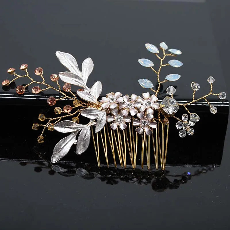 Bridal Bliss Crystal Pearl Hair Combs - Top-Rated Wedding Accessories for Stunning Hairstyles 045
