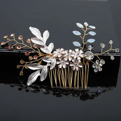 Bridal Bliss Crystal Pearl Hair Combs - Top-Rated Wedding Accessories for Stunning Hairstyles 045