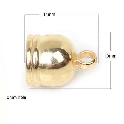 Plastic Tassel Caps and Bead Crimps for DIY Jewelry Making - 50 Piece Set