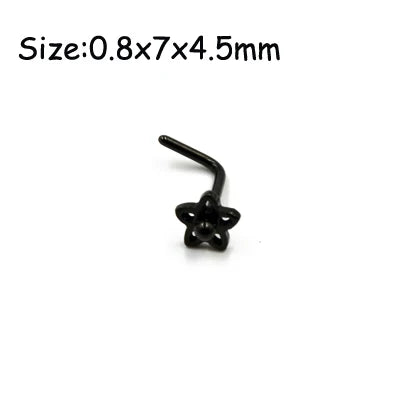 Unisex Surgical Steel Hoop and Stud Piercing Ring for Ear, Nose, and Lip