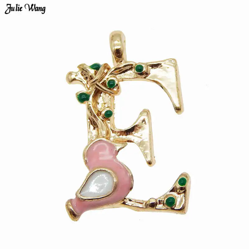 GraceAngie Gold Alphabet Letter Charms Set for DIY Jewelry and Home Decor