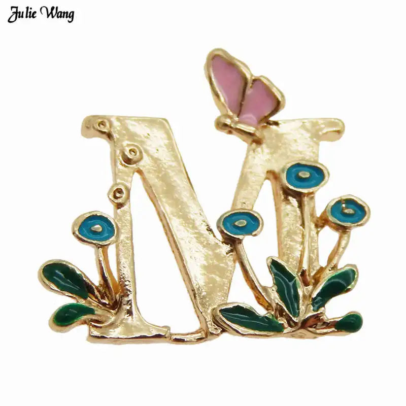 GraceAngie Gold Alphabet Letter Charms Set for DIY Jewelry and Home Decor