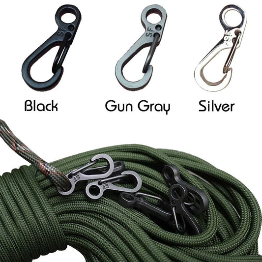 10Pcs Lot Mini Carabiner Keychain EDC Camping Survival Gear