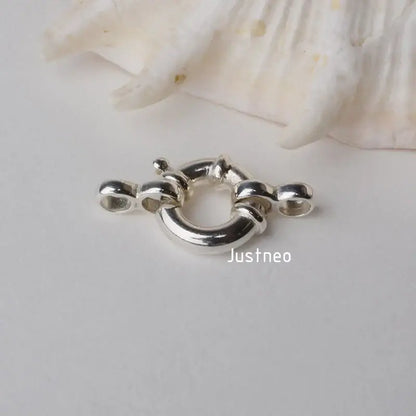 10mm Sterling Silver Necklace Clasp for Jewelry Making