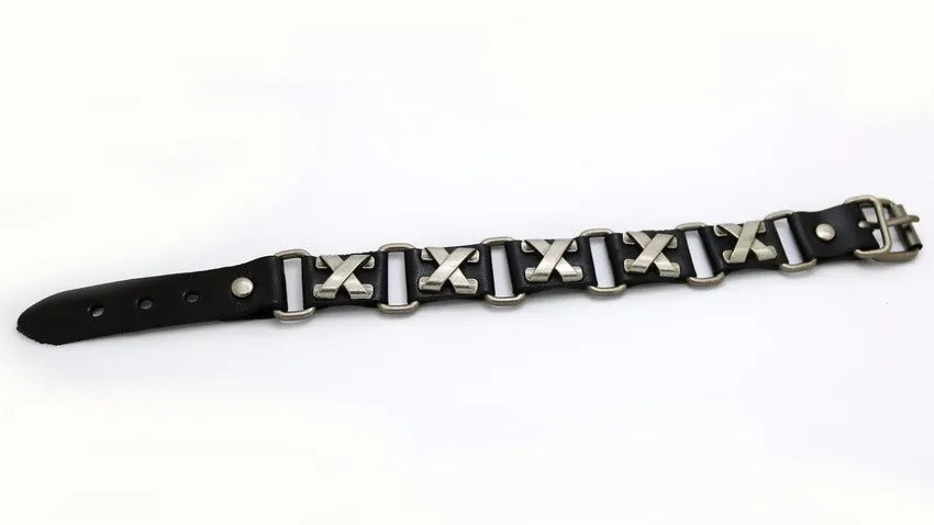 Retro Casual Leather Chain Punk Bracelet For Men Women