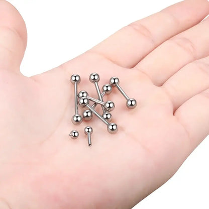 1PC G23 Titanium Helix Stud Rings Tragus Barbell Jewelry Silver Color